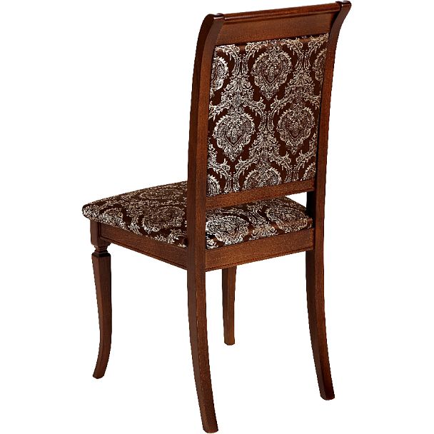 Стул деревянный с мягким сиденьем Бармс Античный орех/Темно-коричневый жаккард - Вид 5