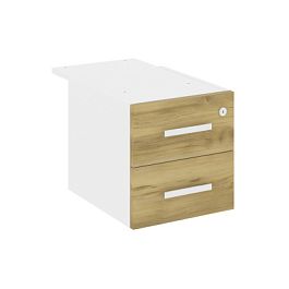 Concept Тумба с 2 ящ. CN.PT-004 W Дуб Винченцо/Белый Бриллиант 347*573*352 - Фото предпросмотра