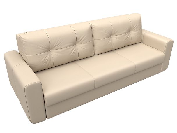 Прямой диван Лига-031 Экокожа бежевый - Вид 6