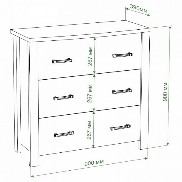 Комод Бартоло КМД Карамель - Вид 2