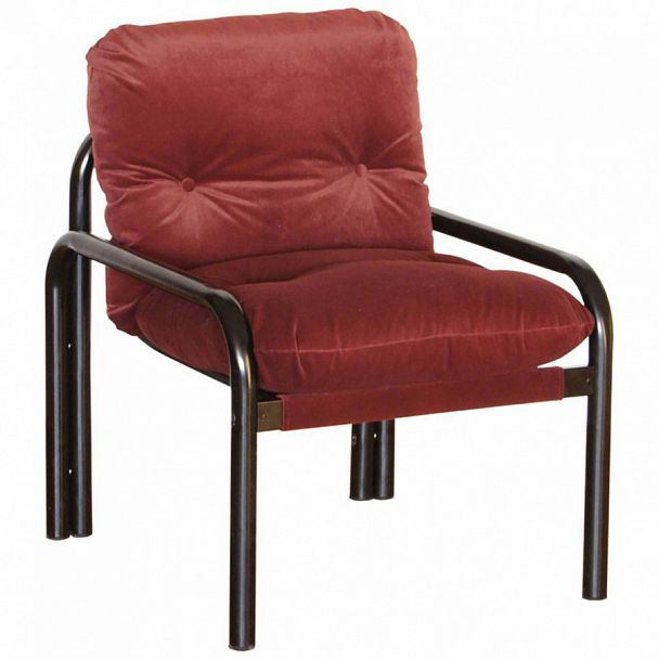 Диван-кресло на круглой трубе, флок "792.1" - Вид 1