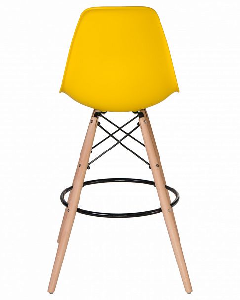 Стул барный DOBRIN DSW BAR (ножки светлый бук, цвет сиденья жёлтый (Y-01)) - Вид 4