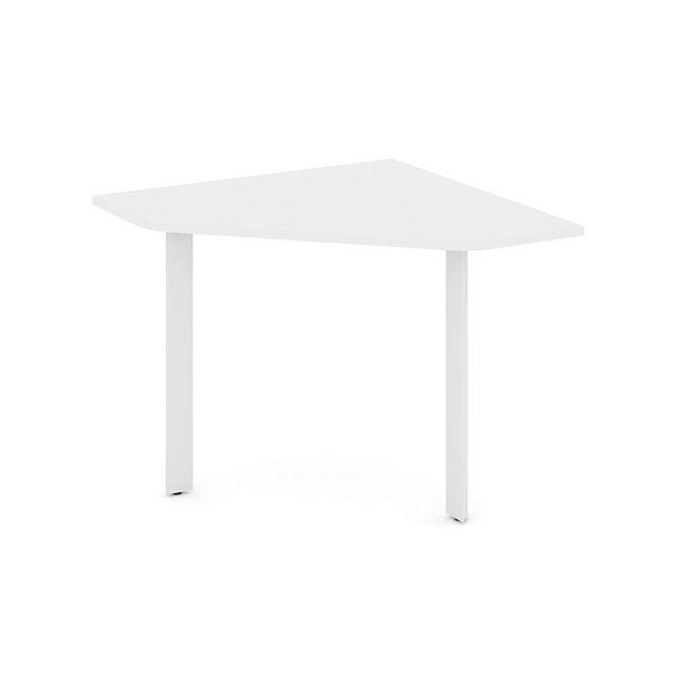Style Project Next Угловой элемент переговорного стола SN-59.UPRG-001 Белый/Металл Белый 980*980*750 - Вид 1