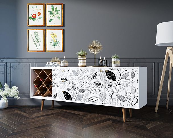 Комод "Berber" удлиненный с бутылочницей 9 принт - Вид 6