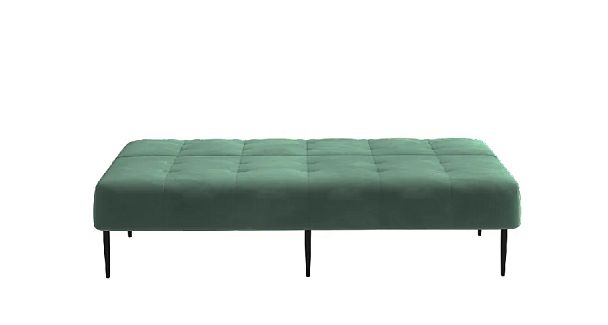 Monaco диван-кровать прямой трехместный, без подлокотников, бархат зеленый 19 - Вид 5