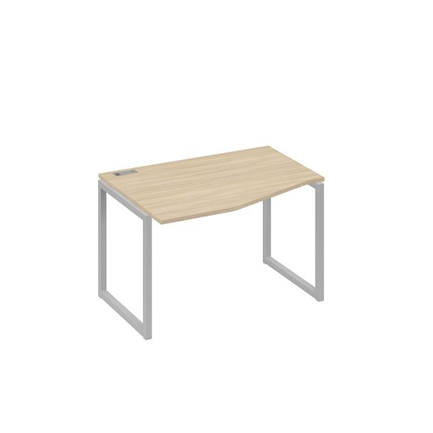 Стол эргономичный левый "Техно" на металлокаркасе QUATTRO A4 А4 Б4 061 БП дуб скандинавский / металлокаркас серый - Вид 1