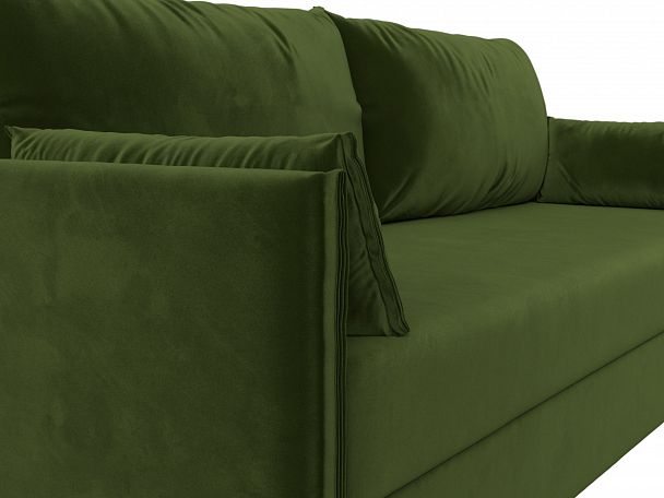 Диван угловой Сайгон (полностью микровельвет зеленый) - Вид 4