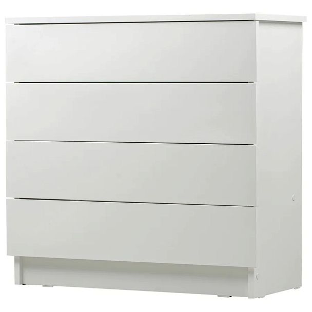 Комод BRABIX "Scandi CM-001", 750х330х730 мм, 4 ящика, ЛДСП, белый, 641900, ЦБ013659 -1 - Вид 2