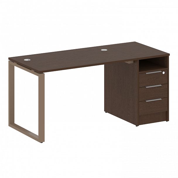 Рабочая станция "Metal System" БО.РС-СТП -1.2 венге/мокко - Вид 1