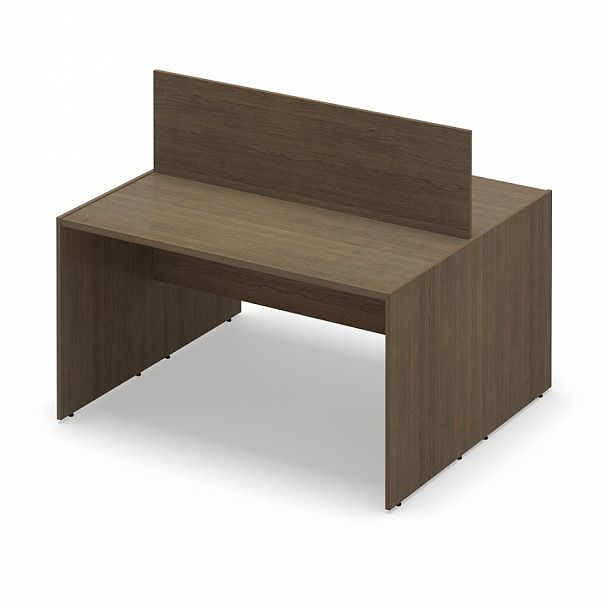 Стол офисный рабочий "Система-M" ПК-ССМ-СТ2С140Х120НЭР/Д-В1-299 дуб шамони - Вид 1