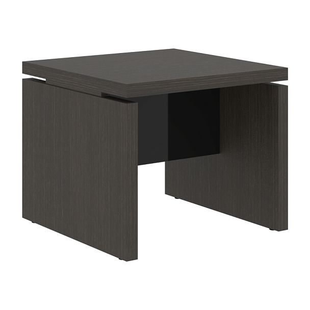 Стол журнальный СП-064-25-11 Дуб Мореный/Черный глянец 600х600х500 KANON - Вид 1