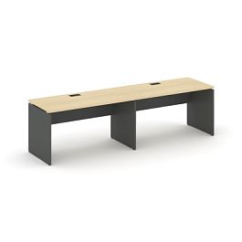 Стайл Проджект Рабочая станция 1 сторон. SN-D.ORS-011 Акация Лорка/Антрацит NEW/Черная Заглушка 1960 - Фото предпросмотра