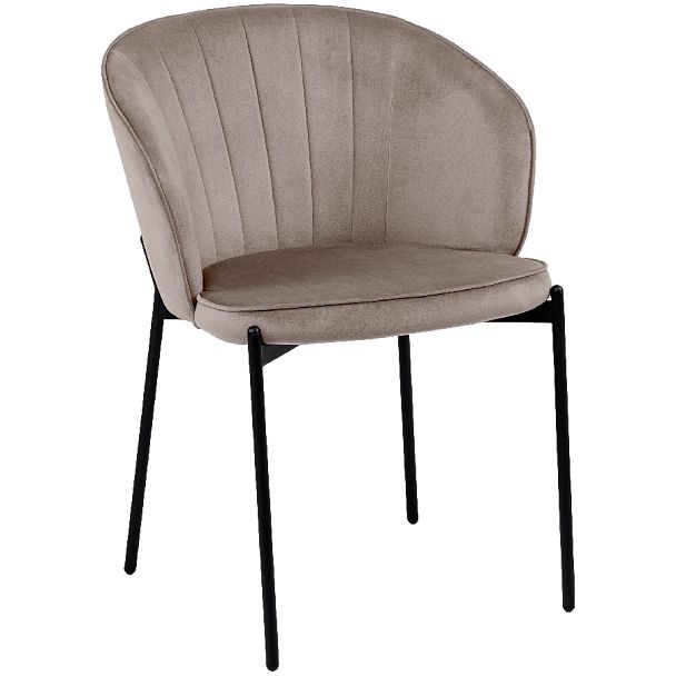 Комплект кухонных стульев Миэль мокко велюр/черный, 2 шт. - Вид 3