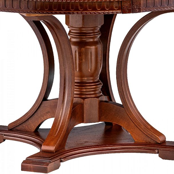 Стол деревянный раскладной Лорден D120 Миланский орех - Вид 11