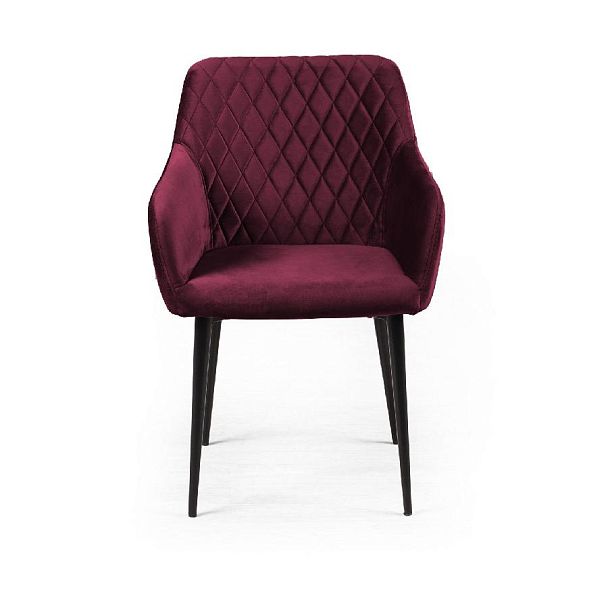 Стул с подлокотниками Robert, бархат винно-красный 16 new - Вид 2