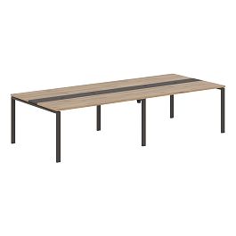 Конференц стол EUCT 3114 Дуб Денвер светлый/Мокко 3132х1346х750 EDIS - Фото предпросмотра