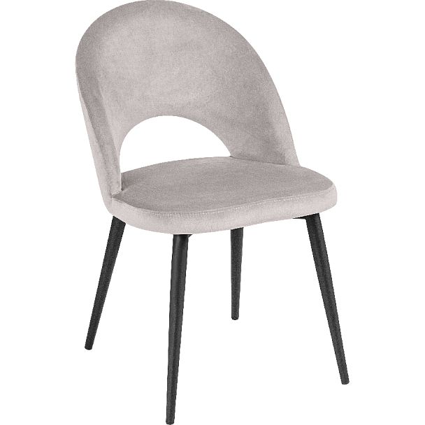 Комплект кухонных стульев Рэди светло-серый велюр/черный, 4 шт. - Вид 3