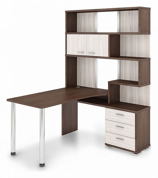 Стол компьютерный СР-420/170 Карамель/Шамони правый - Вид 1