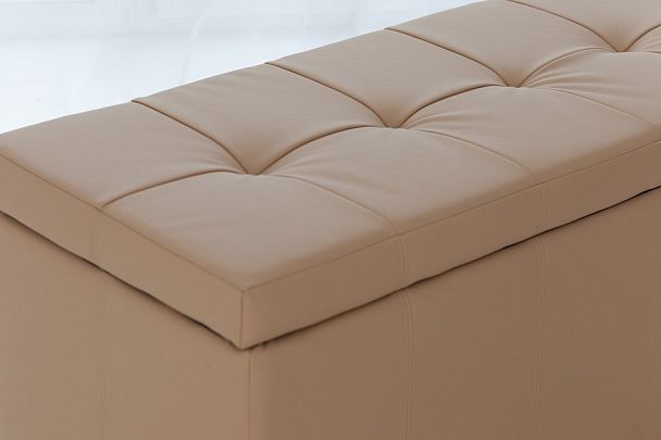 Банкетка-сундук Лонг бежевая - Вид 2