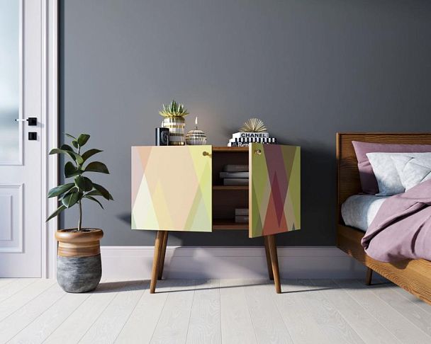 Комод на высоких ножках Berber малый принт 16 арт BB13/Print_16 - Вид 2