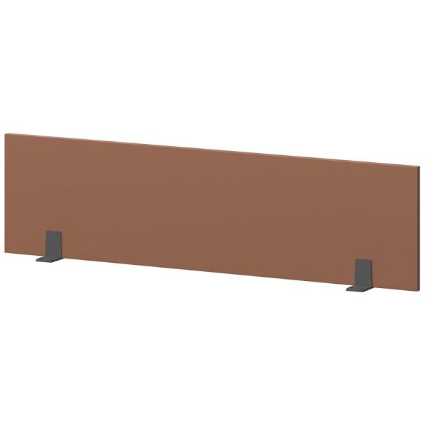 Экран для одиночного стола СМЭ18-12 Терракота/Антрацит 1200x18x350 Арго-М - Вид 1