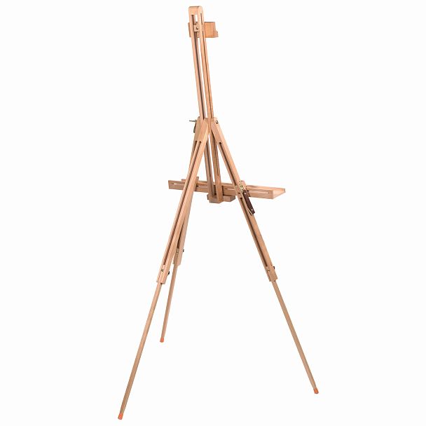 Мольберт полевой-тренога, бук, с полкой, высота 132-192 см, высота холста 112 см, BRAUBERG ART, 192262 - Вид 5
