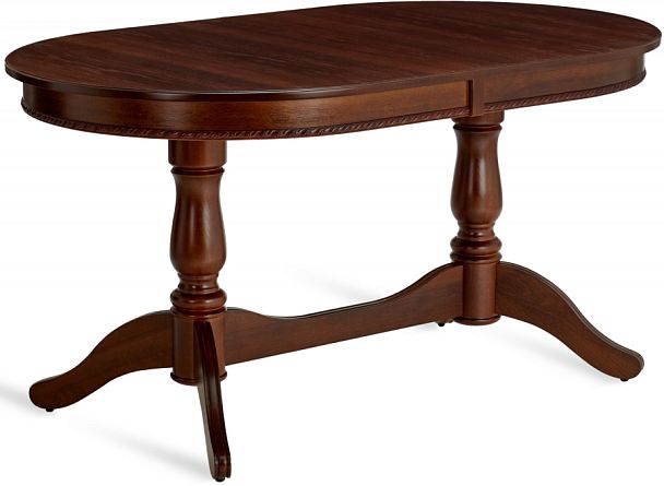 Стол деревянный раздвижной Барэнт 150(190)х90х76 Античный орех - Вид 1