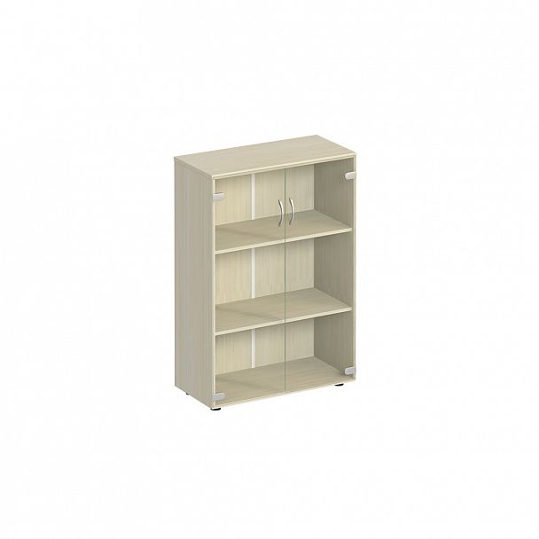 Шкаф для документов с прозрачным стеклом "Комфорт" К 366 дуб шамони - Вид 1