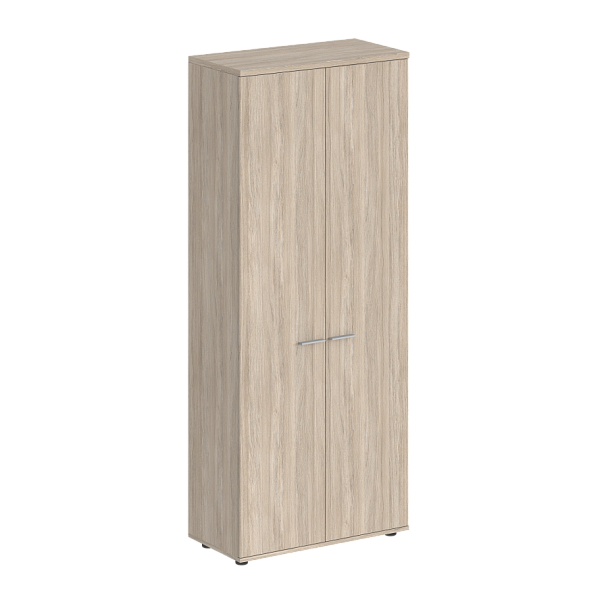 Гардероб Sigma 800х400х1955, з.ст HDF / корпус: дуб светлый; фасады: дуб светлый - Вид 1