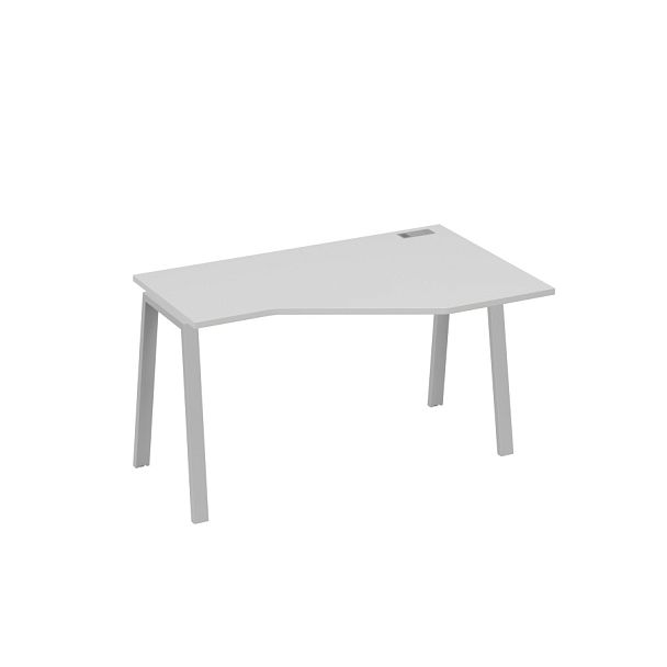 Стол эргономичный правый "Техно" на металлокаркасе TRE A4 А4 Б3 054 БП серый / металлокаркас серый - Вид 1