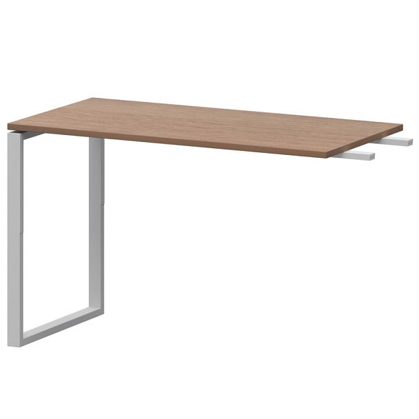 Бриф-приставка на металлокаркасе АМ.О-120.60 Орех/Белый 1200x600x760 Арго-М - Вид 1