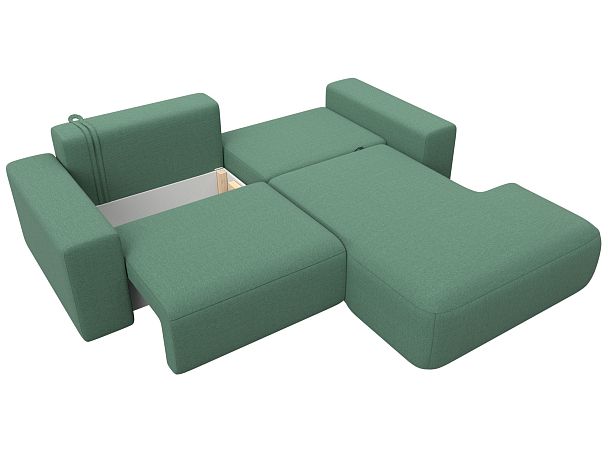 Диван угловой Лига-036 НПБ Классик правый угол Рогожка зеленый - Вид 8