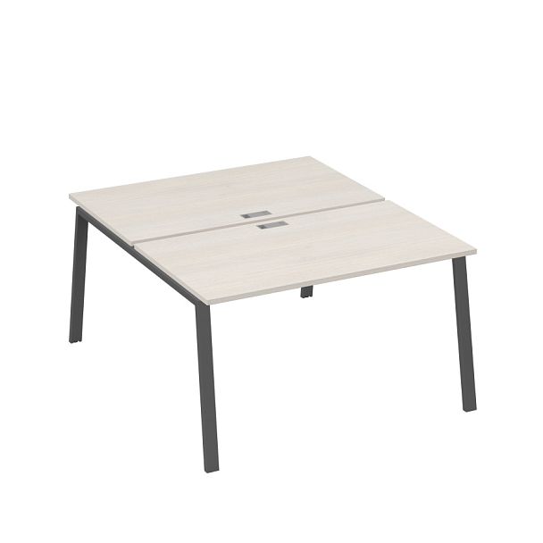 Рабочая станция каркас TRE 2х140 офисная A4 А4 Б3 177  БП дуб / металлокаркас антрацит - Вид 1