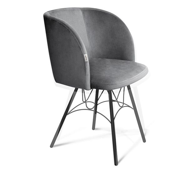 Стул Sheffilton SHT-ST33/S100 угольно-серый/черный муар - Вид 2