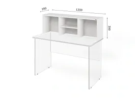 UNITY PП03-12 Белый Полка настольная 1200х280х390 - Фото предпросмотра