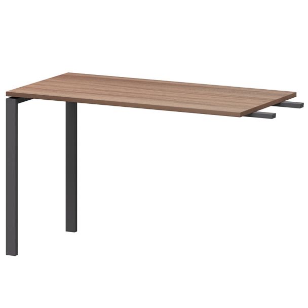 Бриф-приставка на металлокаркасе АМ-120.60 Темный шимо/Антрацит 1200x600x760 Арго-М - Вид 1