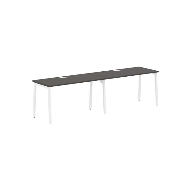 Стол 2-х местный ELWST 2767 Мокко/Белый 2726х670х750 EDIS - Вид 1