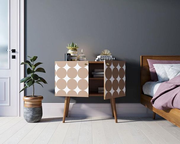 Комод на высоких ножках Berber малый принт 17 арт BB13/Print_17 - Вид 2