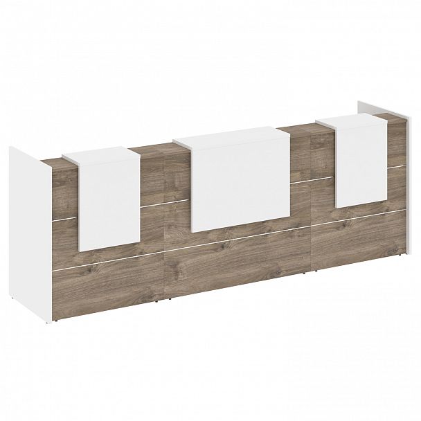 Ресепшн "Onix" O.R-K-14 тиквуд темный/белый - Вид 2