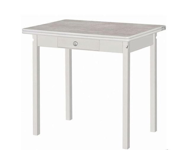 Стол обеденный раскладной ПН Снег (Лак),Цемент - Вид 1