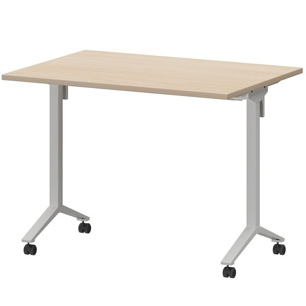 Стол мобильный складной МБ22-100.70 Бук/Белый 1000x700x750 Моби - Вид 1