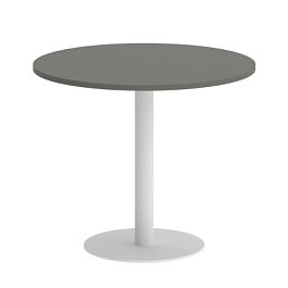 Home Office Стол круглый VR.SP-5-90.1 Металлик/Белый металл 900*900*750 - Фото предпросмотра