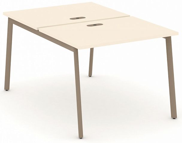 Рабочая станция на 2 места "ESTETICA" ES.D.RS-2.1-LP Сатин - Вид 1
