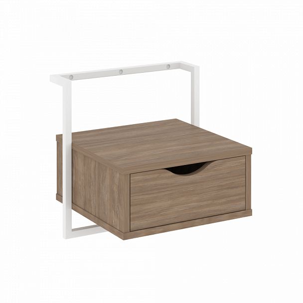 Тумба навесная "Loft" (крепление к стене) VR.L-SY1 Дуб Аризона/Белый - Вид 1