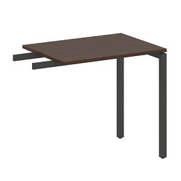 Metal System Quattro Приставной элемент на П-образном м/к 40БП.ПР-2 Венге/Антрацит металл 800*600*750 - Фото предпросмотра