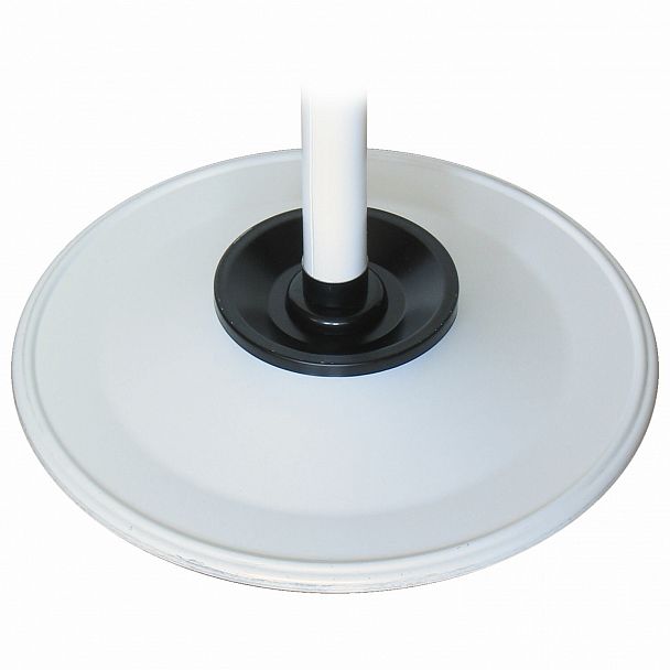 Вешалка-стойка "Квартет-З", 1,79 м, основание 40 см, 4 крючка + место для зонтов, металл, белая - Вид 5