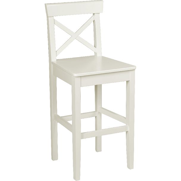 Комплект деревянных полубарных стульев с жестким сиденьем Бергольф Слоновая кость, 2 шт. - Вид 3