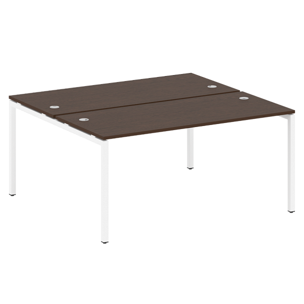 Metal System Quattro Р. ст. на П-образном м/к 40БП.РАС-СП-2.4 Венге/Белый металл 1600*1475*750 - Вид 1