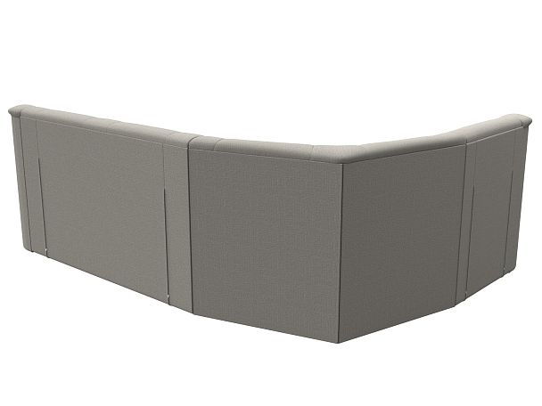 Диван угловой Карелия левый угол Рогожка бежевый - Вид 6