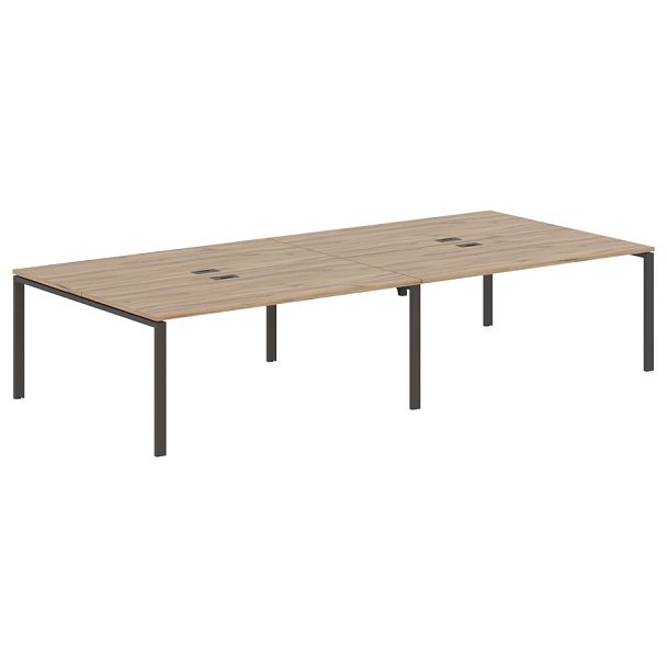 Стол 4-х местный EUWST 3516 Дуб Денвер светлый/Мокко 3526х1606х750 EDIS - Вид 1